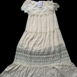 Pink Lily strapless maxi dress